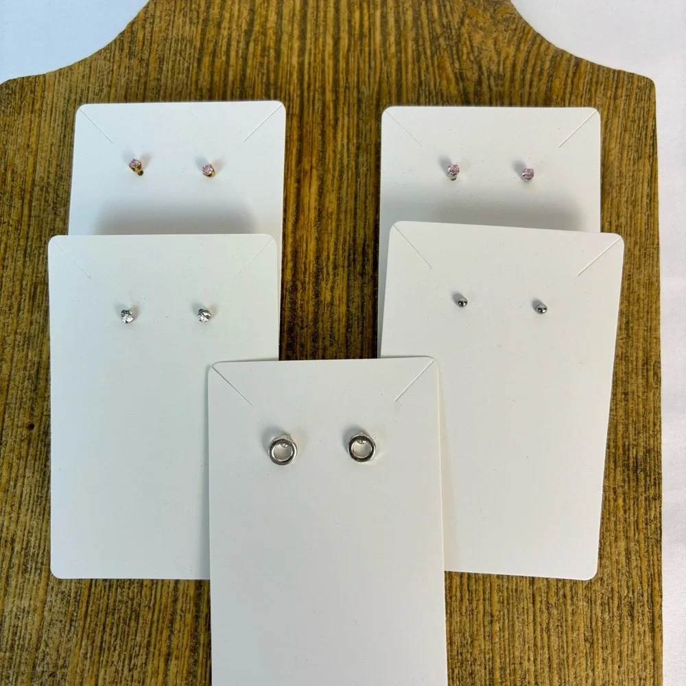 Earrings 5 Pair Pierced Girls Fashion Costume Jewelry